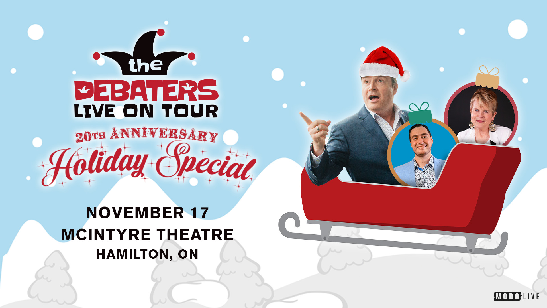 The Debaters Live Poster.